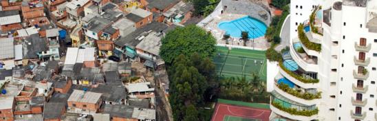 The Paraisópolis favela borders the affluent district of Morumbi in São Paulo, Brazil (2008). Photo: Tuca Vieira The Paraisópolis favela borders the affluent district of Morumbi in São Paulo, Brazil (2008). Photo: Tuca Vieira