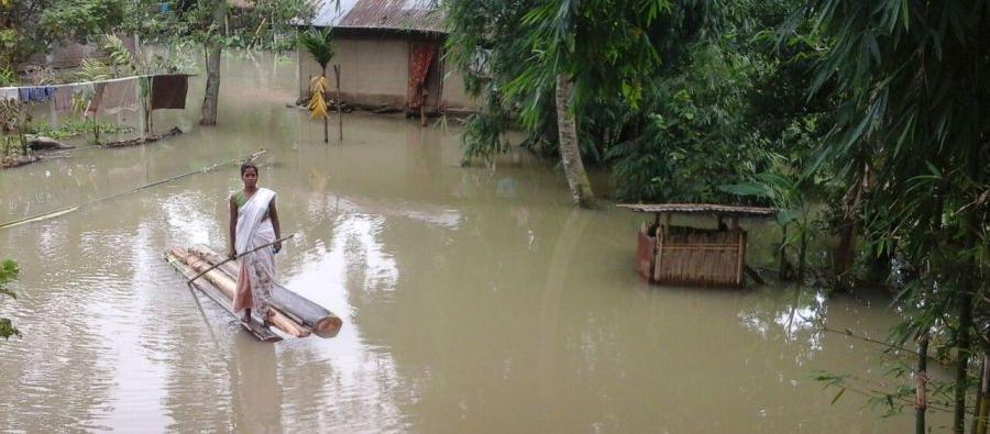 Dans le Nord-Est de l’Inde, les pluies se sont abattues sur les États d’Assam et de Manipur, entrainant des inondations et laissant plus d’un million de personnes sans abri. Photo: Oxfam India Dans le Nord-Est de l’Inde, les pluies se sont abattues sur les États d’Assam et de Manipur, entrainant des inondations et laissant plus d’un million de personnes sans abri. Photo: Oxfam India