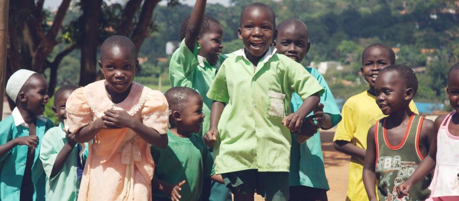 Children laughing