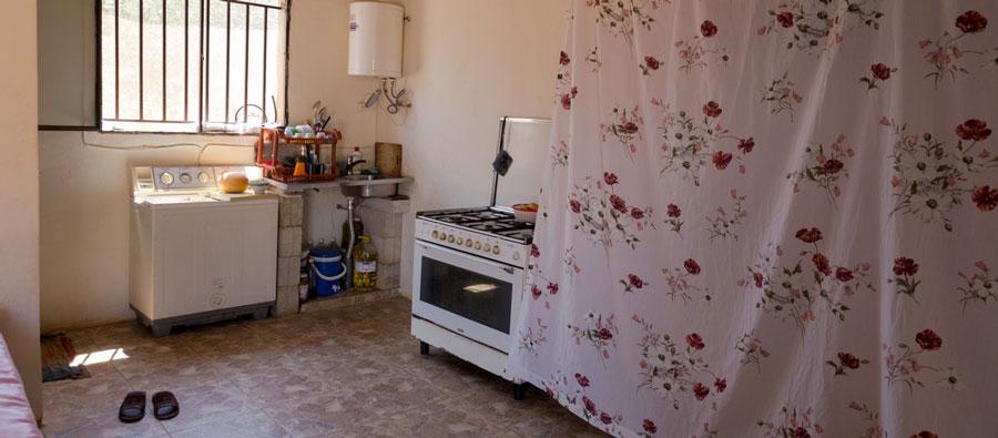 One of the rooms where the refugees are living in Lebanon. Photo: Maya Hautefeuille/ Oxfam One of the rooms where the refugees are living in Lebanon.