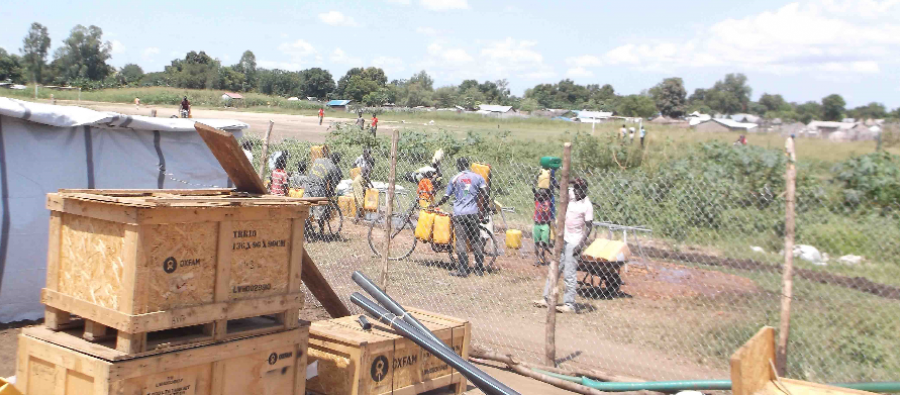 Oxfam sanitation supplies arrive in Juba, South Sudan Oxfam sanitation supplies arrive in Juba, South Sudan